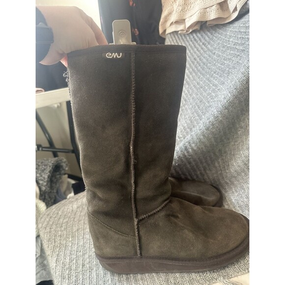 Emu Brown Boots Women’s Size 7 Suede Brontë High - Picture 5 of 7